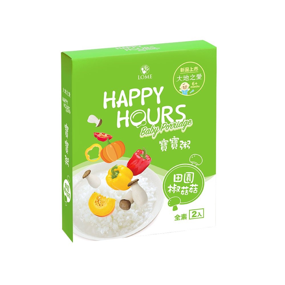 大地之愛 Happy Hours 寶寶粥300g(2包/盒)