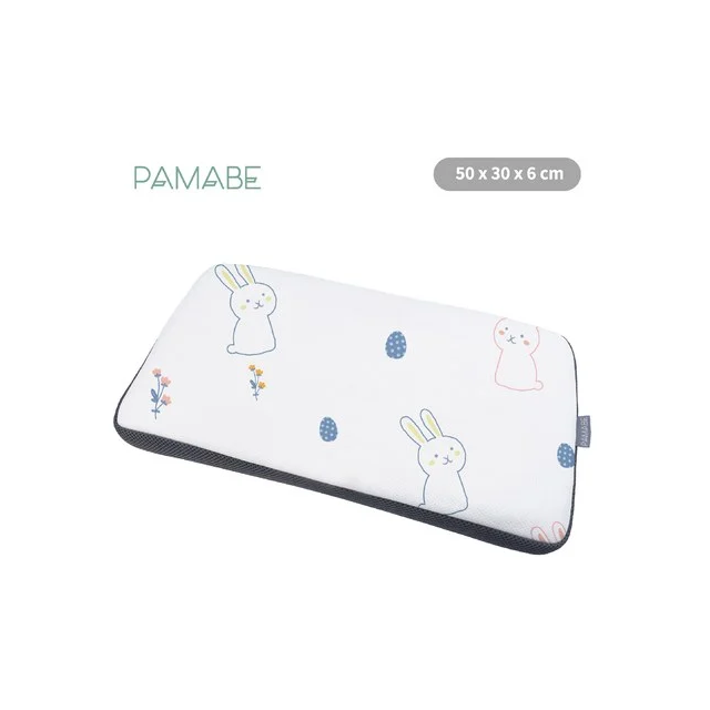 PAMABE 4D兒童水洗透氣枕-柔軟小兔(3-8歲/50x30x6cm)