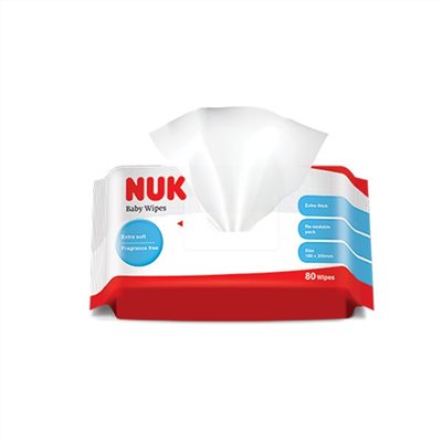 NUK 新 加厚型柔濕巾(80抽)/單包/箱購(20包)