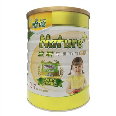 豐力富 NATURE+ 金護兒童奶粉3-7歲1.5kg單罐/1.5kgX2罐/1.5kg(6罐裝)贈好禮