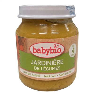法國Babybio寶寶蔬菜泥系列-生機田園綜合鮮蔬泥130g