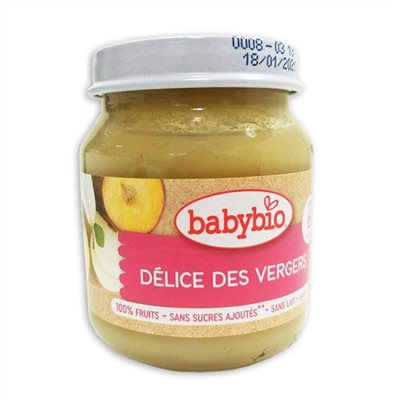 法國Babybio寶寶鮮果泥系列-生機什錦鮮果泥130g