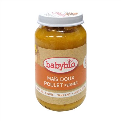 法國Babybio寶寶鮮蔬泥系列-生機鮮蔬雞肉泥200g