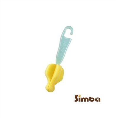 小獅王辛巴 simba 極細海綿奶嘴刷(1入)-粉綠(S1462)