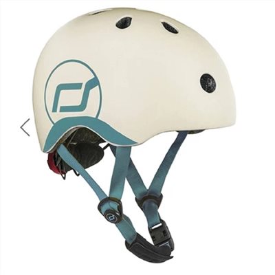奧地利Scoot&Ride Cool飛 兒童運動用頭盔/防護帽/安全帽(米白)