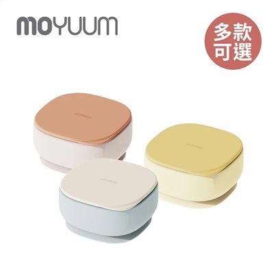 【MOYUUM】韓國 白金矽膠兩用吸盤餐碗(紅/黃/藍)
