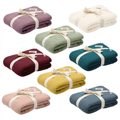 丹麥BIBS Muslin 有機棉紗布包巾(8色可選) -優惠價