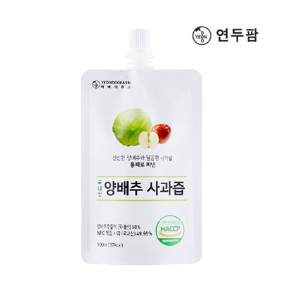 YEONDOOFARM 韓國莊園好農 - NFC高麗菜+蘋果汁100ml