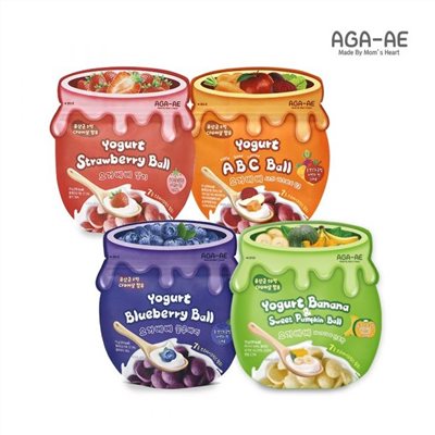 韓國 AGA-AE 益生菌寶寶優格球15g(草莓/藍莓/綜合ABC/香蕉南瓜)優惠價